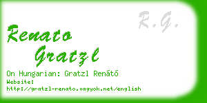 renato gratzl business card